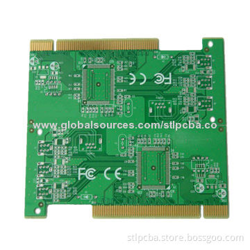 Electronic Assembly, 4 Layers, Gold-plated PCB, Made of FR4 Material